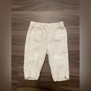 Easy Peasy Baby Gender Neutral Cream Joggers with pockets size 3-6M